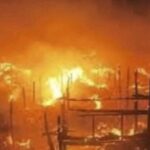 Scenes of the fire