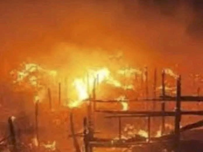 Scenes of the fire