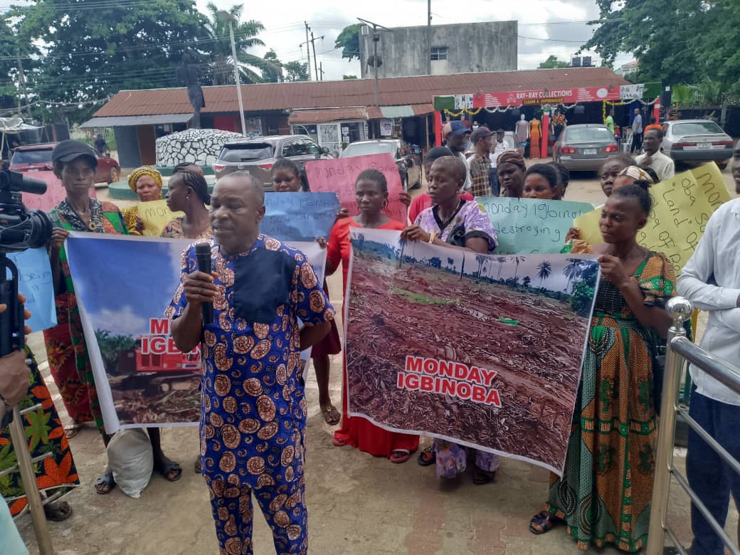 Edo community protests destruction of farm crops, seeks Oba, govt interventions
