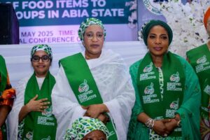 RHI: First Lady distributes food items in Abia, Otti lauds initiative