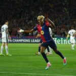 Lamine Yamal in Barca vs Inter Milan