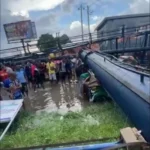Aba billboard collapses on keke operator