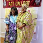 Madam Truddie Edem (l) and Nekpen Obasogie at the unveiling ceremony of Queen Idia House Art Gallery in Canada