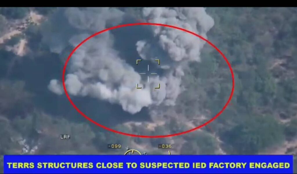 NAF jet bombards IED factory, gun trucks in Borno