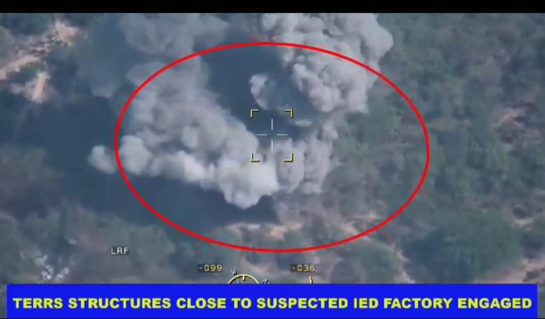 NAF jet bombards IED factory, gun trucks in Borno