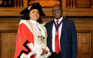 Abigail Marshall Katung pictured with her husband, Sunday Marshall Katung
