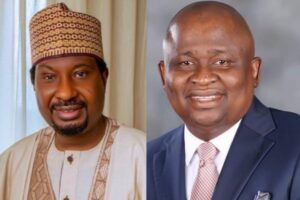 Deputy Senate President Barau Jibrin and Senator Solomon Adeola