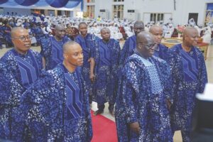 Dr. Awode (3rd right) with Chemstar directors at the event