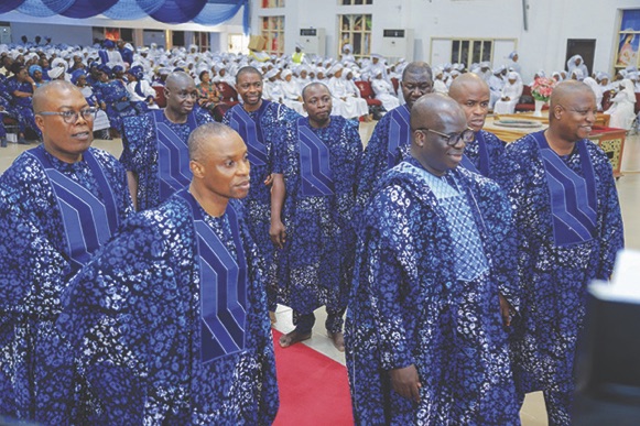Dr. Awode (3rd right) with Chemstar directors at the event