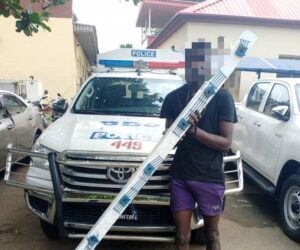 Suspected vandal, Philip Ojedayo