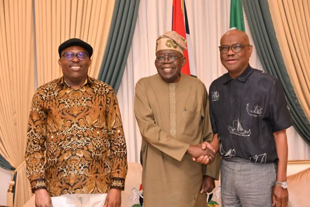 Fubara, Tinubu and Wike