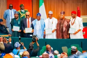 Democracy Day: Tinubu vows to protect free speech, rejects one-party state as Akpabio highlights legislative achievements