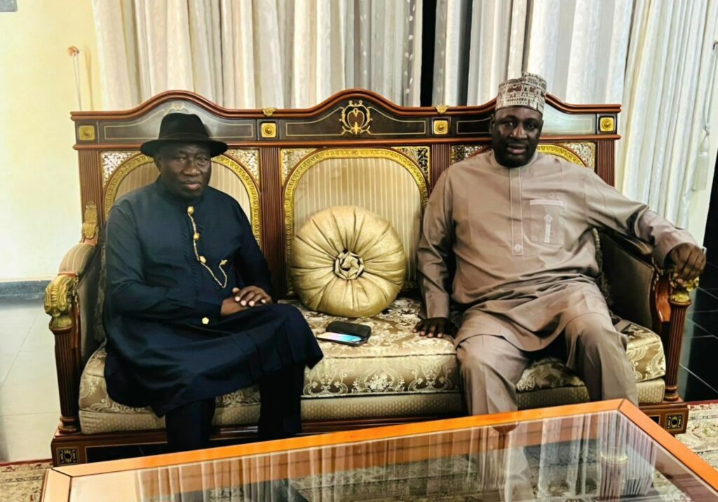 Former President Goodluck Jonathan and Hon. Ishaka Bawa