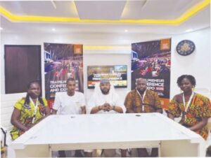 L-R- Miss Serah Obute; Mr Olaotokunbo Olagoke; Dr. Oludayo Taiwo Gideon; Mr Akinkunmi Awotundun and Miss Rita Ogungbenro.