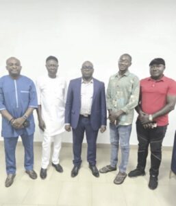 Oladipupo (middle) and others at the event