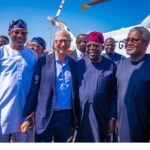 L-R: Femi Otedola, Bill Gates, President Bola Tinubu and Aliko Dangote