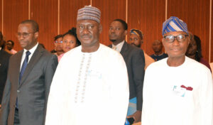 From left: Chairman ICPC, Dr Musa Aliyu; Executive Director, Civil Society Legislative Advocacy Centre (CISLAC), Auwal Musa-Rafsanjani and the Professor of Economic History, Obafemi Awolowo University, Ile-Ife, Prof. Adetunji Ogunyemi, during a 1-Day Dialogue on Local Government Autonomy in Nigeria, organized by CISLAC in collaboration with Konrad Adenauer Stiftung (KAS), in Abuja on Wednesday (17/6/25). 0186/JUNE/17/6/2025/Hogan Bassey/NAN