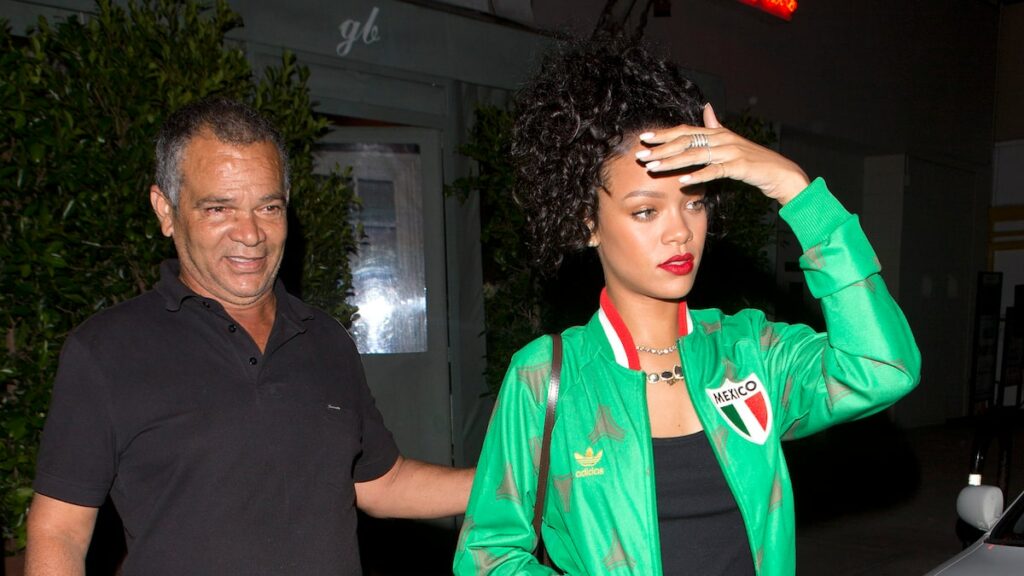 Ronald Fenty and daughter Rihanna