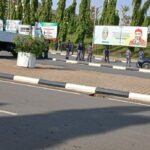 Security blocks NASS entrance
