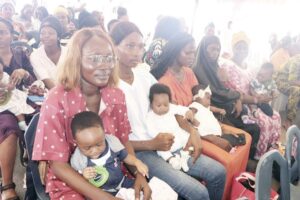Some nursing mothers at the event