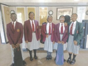 Students at the event