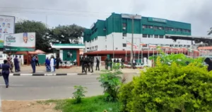 Massive security deployment at PDP secretariat