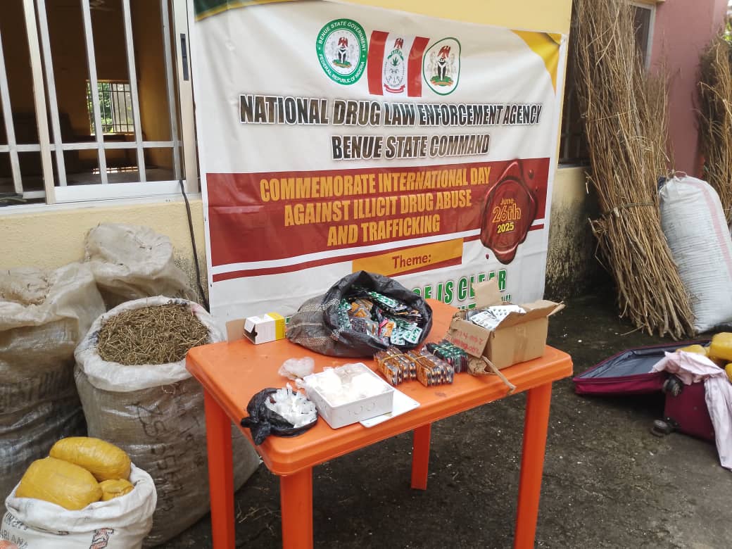 NDLEA arrests 325 suspects, seizes 1,902.25 kg illicit drugs in Benue