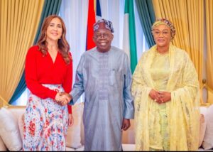 President Bola  Tinubu and First Lady,   Oluremi Tinubu, receive in audience Her Majesty Mary Elizabeth, Queen of Denmark, in State House, Abuja. Tuesday 24 June, 2025