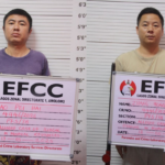 Chinese illegal miners Zhang Hong Lin and Zhao Pei Hai