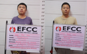 Chinese illegal miners Zhang Hong Lin and Zhao Pei Hai
