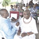 •A beneficiary undergoing eye examination