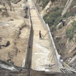 •Scenes of work on the erosion project in Jos