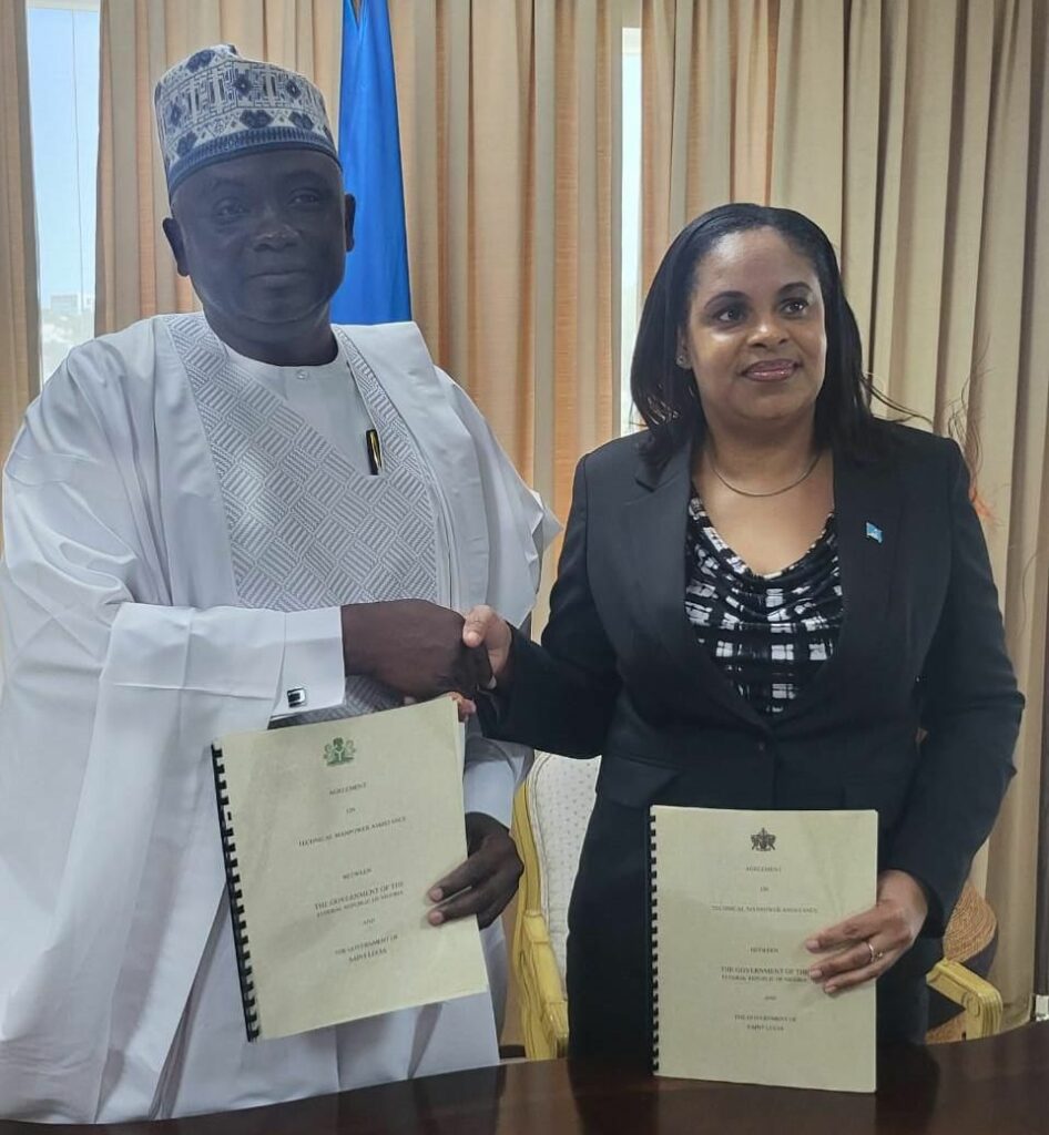 Nigeria launches skilled manpower deployment to Saint Lucia, signs key agreement to boost Caribbean ties