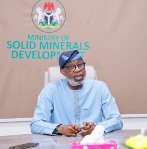 Minister of Solid Minerals Development Dr Dele Alake