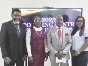 Egbulefu, Aromolaran, Onyeike and Product Marketing Manager of GC, Sandra Oji at the event