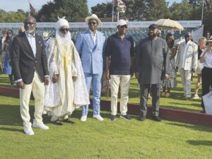 Emir Sanusi (2nd left) and other dignitaries at the London tournament