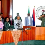 President Bola Tinubu at the FEC meeting in Abuja