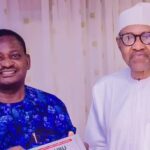 Femi Adesina and Muhammadu Buhari