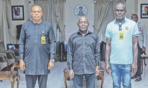 Gov Otti (m), Igbojionu (l) and another