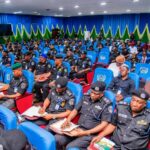 Strategic conference with senior police officers from the rank of Commissioner of Police and above at the Goodluck Ebele Jonathan Peacekeeping Building, Force Headquarters, Abuja