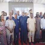 NIS Director General, Comrade Philip Shaibu with members of the NIS Advisory Committee at their inauguration yesterday in Lagos.