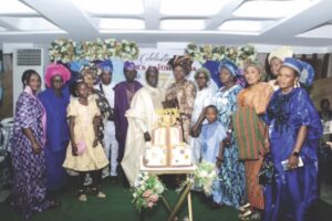 Ojo with members of his family