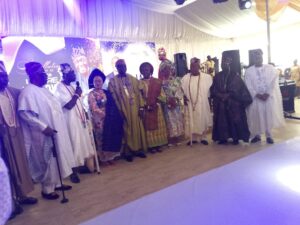 Royal fathers giving their blessings to the newly installed District Governor