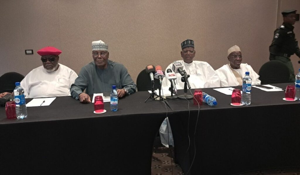 Atiku and coalition leaders