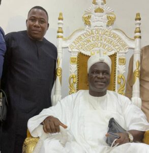 Chief Sunday Adeyemo and Olugbon of Orile-Igbon Oba Francis Olusola Alao