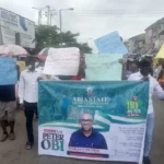 Abia Obidients march for Obi’s 64th birthday