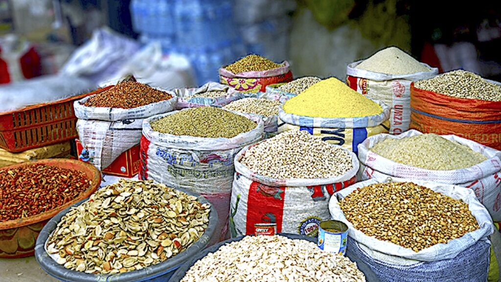 • Abuja food market