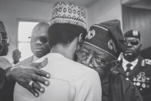 • President Tinubu and son of the late president, Yusuf Buhari