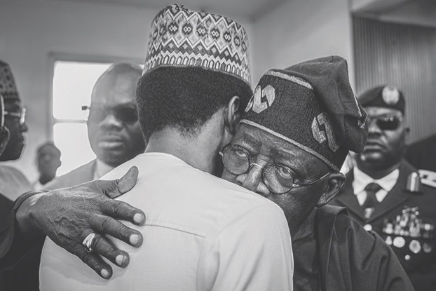 • President Tinubu and son of the late president, Yusuf Buhari