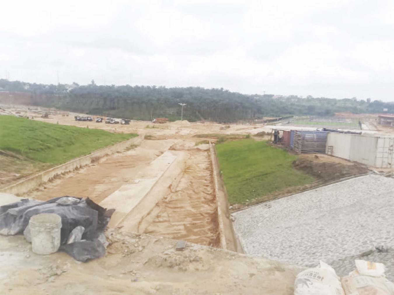 •Ongoing work at the Arise Park